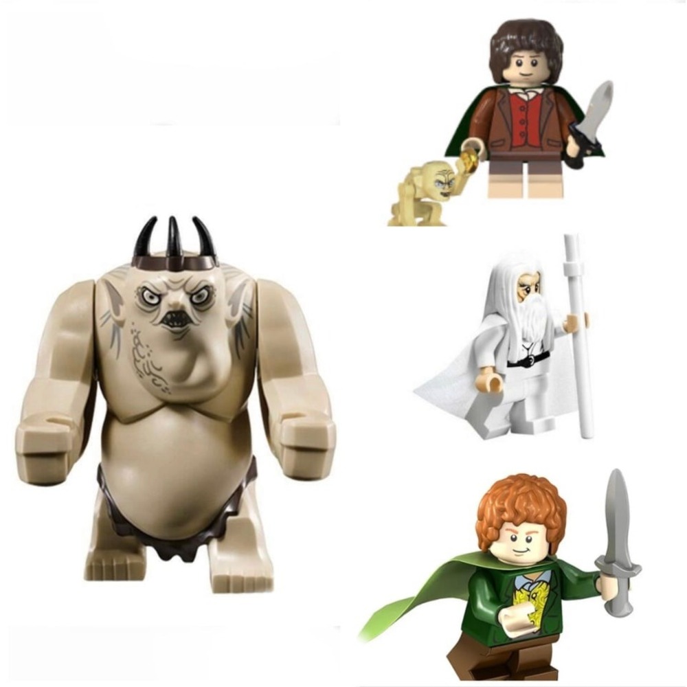 Lord Of The Rings Custom Minifigure Collection set of 4 New!